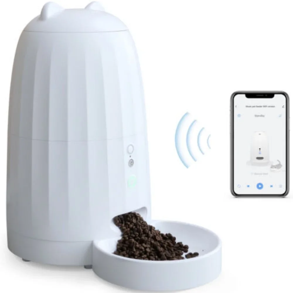 Automatic Music Cat Feeder for small animal Food Wi-Fi Enabled Smart Pet Feeder